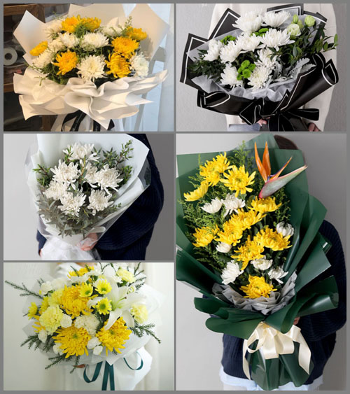 贵州毕节市威宁县草海镇鸭子塘村白事花束代送
